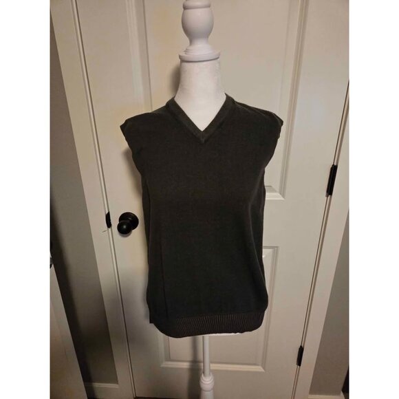 Geoffrey Beene mens sweater vest large 100% cotton green color. - Picture 2 of 8